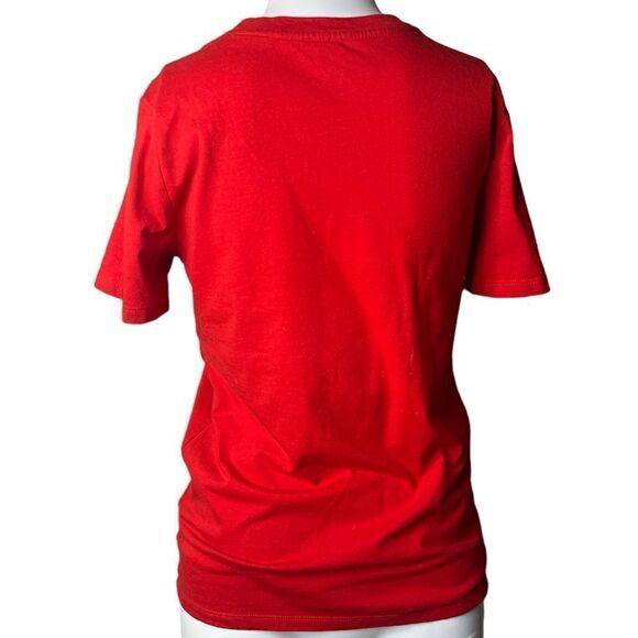 Cat & Jack Crew Neck Short Sleeve Shirt Red Size Large - Picture 2 of 2